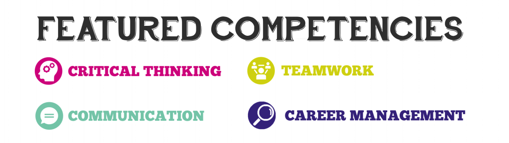 Featured competencies: critical thinking, teamwork, communication, career management