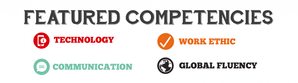 Featured competencies: technology, work ethic, communication, global fluency