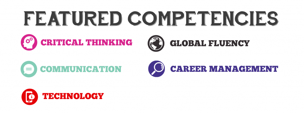 Featured competencies: critical thinking, global fluency, communication, career management, technology